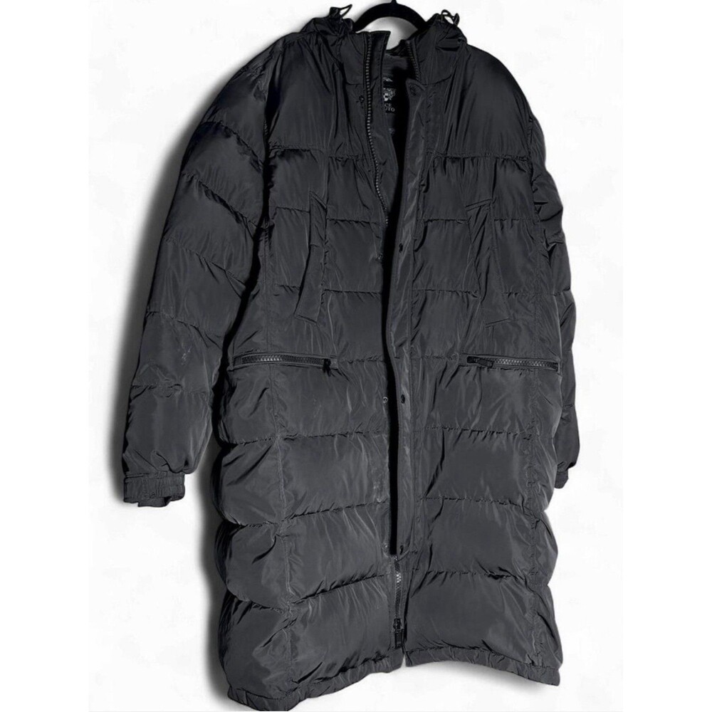 Cozy Winter Coat Vince Camuto Black Puffer XXL Quilted Long Parka